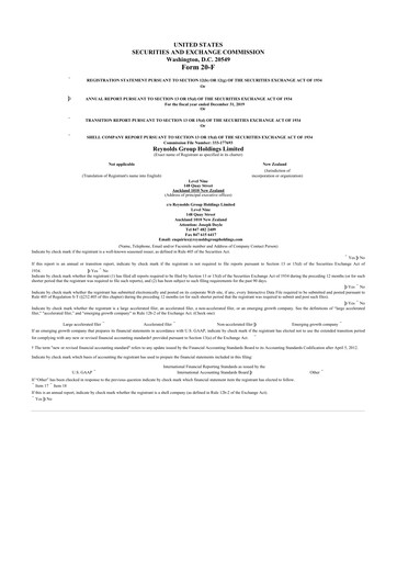 Thumbnail Pactiv Evergreen
 20-F Annual Report 2019