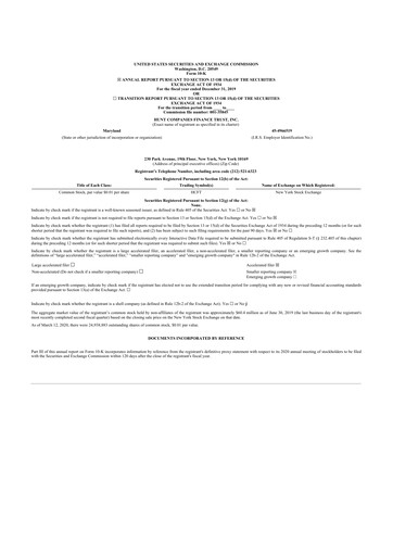 Thumbnail Lument Finance Trust 10-K Annual Report 2019