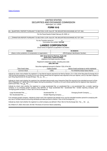 Thumbnail Lifecore Biomedical 10-Q Quarterly Report FY2020 