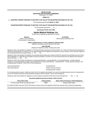 Vorschaubild Astrana Health 10-Q Quartalsbericht 2020 