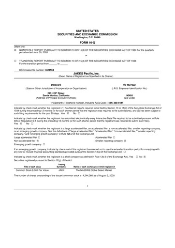 Thumbnail Jakks Pacific
 10-Q Quarterly Report FY 