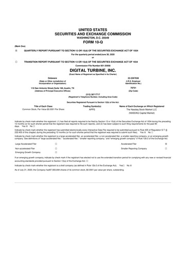 Thumbnail Digital Turbine
 10-Q Quarterly Report FY2021 