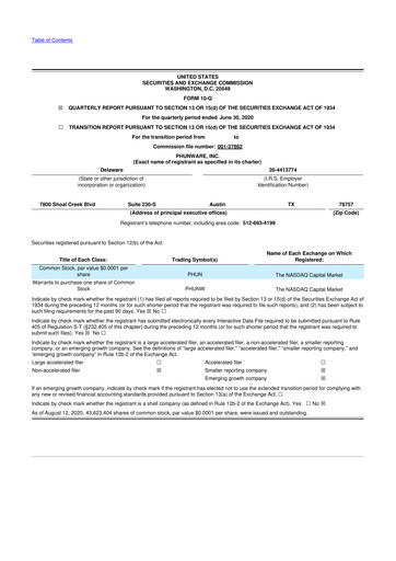 Thumbnail Phunware 10-Q Quarterly Report FY2020 