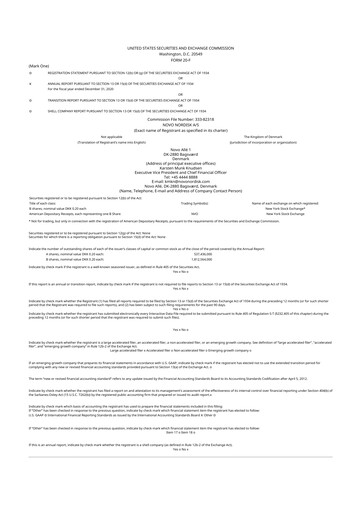 Thumbnail Novo Nordisk 20-F Annual Report 