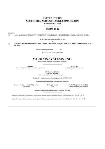 Miniature Varonis Systems 10-K Rapport annuel 2020