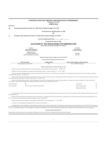 Thumbnail ATI Inc.
 10-K Annual Report 2020