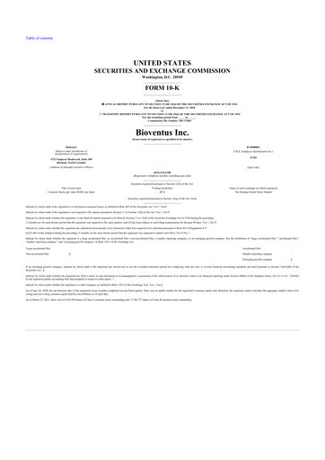 Thumbnail Bioventus 10-K Annual Report 