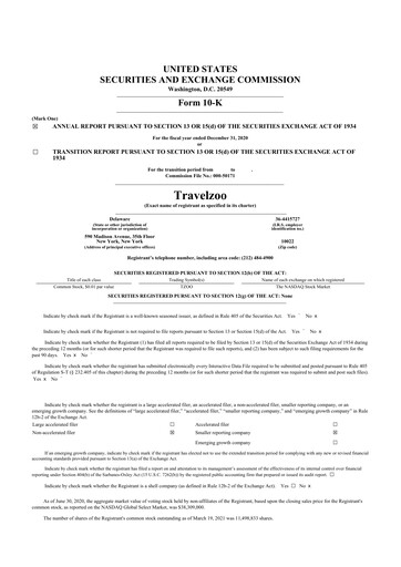 Thumbnail Travelzoo 10-K Annual Report 2020