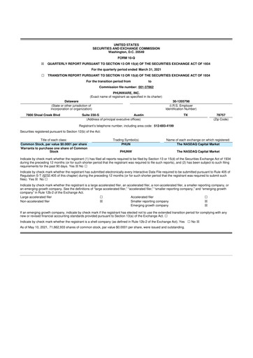 Thumbnail Phunware 10-Q Quarterly Report FY2021 