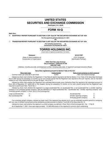 Thumbnail Torrid Holding 10-Q Quarterly Report FY2021 