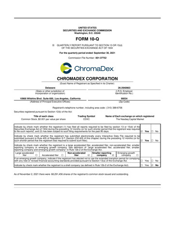 Thumbnail Niagen Bioscience 10-Q Quarterly Report FY2021 