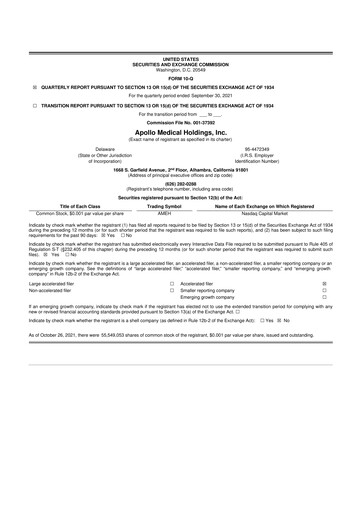 Vorschaubild Astrana Health 10-Q Quartalsbericht 2021 