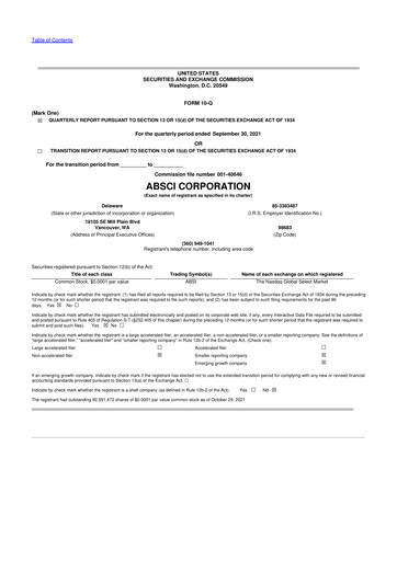 Thumbnail Absci 10-Q Quarterly Report FY2021 