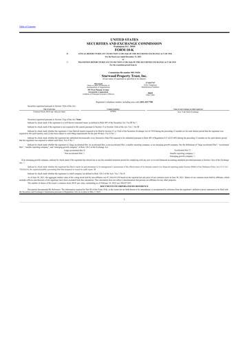 Thumbnail Starwood Property Trust 10-K Annual Report 2021