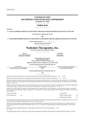 Thumbnail Neurogene 10-K Annual Report 2021