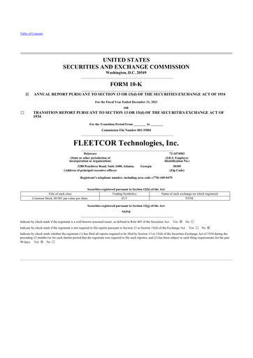 Thumbnail Corpay 10-K Annual Report 2021
