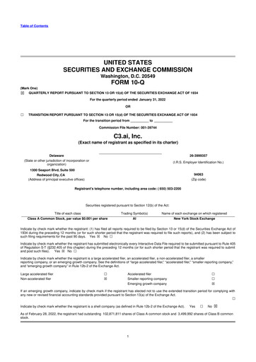 Thumbnail C3 AI 10-Q Quarterly Report FY2022 