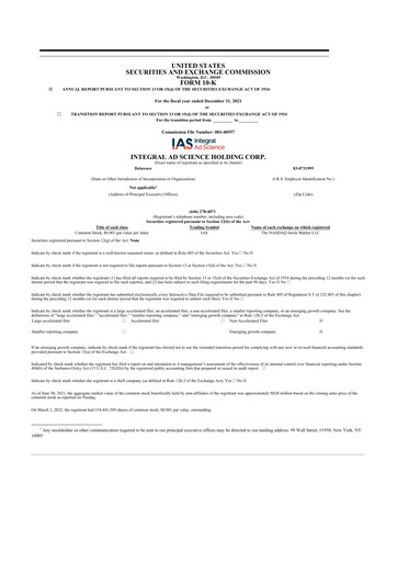 Thumbnail Integral Ad Science 10-K Annual Report 2021