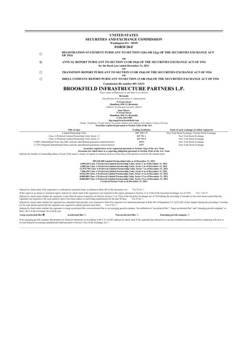 Vorschaubild Brookfield Infrastructure Partners
 20-F Jahresbericht 2021