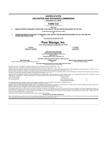 Thumbnail Pure Storage
 10-K Annual Report 2022