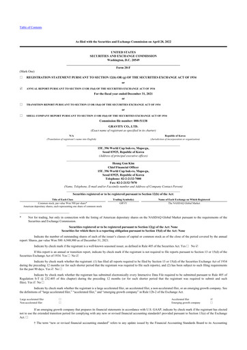 Thumbnail Gravity Co. 20-F Annual Report 2021