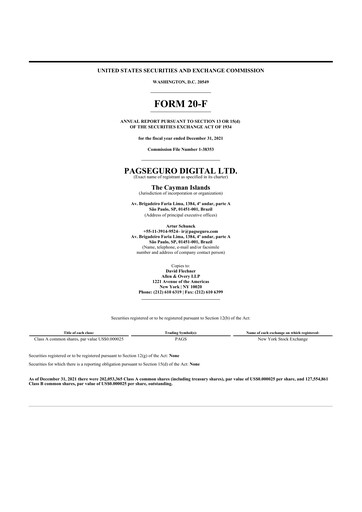 Thumbnail PagSeguro 20-F Annual Report 2021