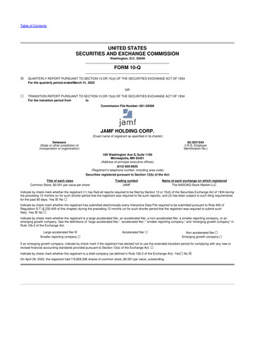 Thumbnail Jamf 10-Q Quarterly Report FY2022 