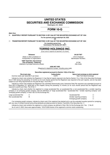 Thumbnail Torrid Holding 10-Q Quarterly Report FY2022 