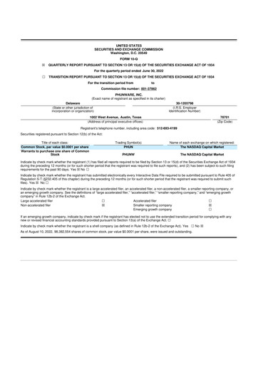 Thumbnail Phunware 10-Q Quarterly Report FY2022 