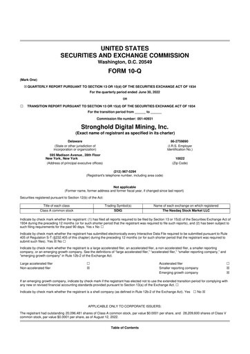 Thumbnail Stronghold Digital Mining 10-Q Quarterly Report FY2022 