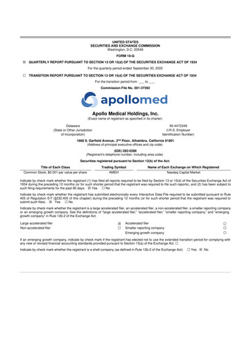 Vorschaubild Astrana Health 10-Q Quartalsbericht 2022 