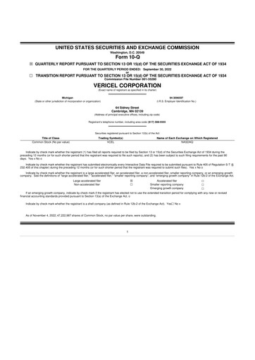 Thumbnail Vericel
 10-Q Quarterly Report FY2022 