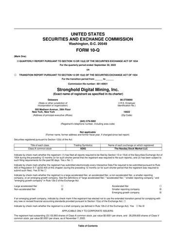 Thumbnail Stronghold Digital Mining 10-Q Quarterly Report FY2022 