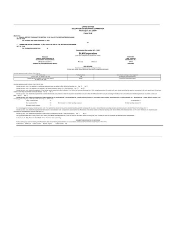 Miniature SLM Corporation (Sallie Mae) 10-K Rapport annuel 2022