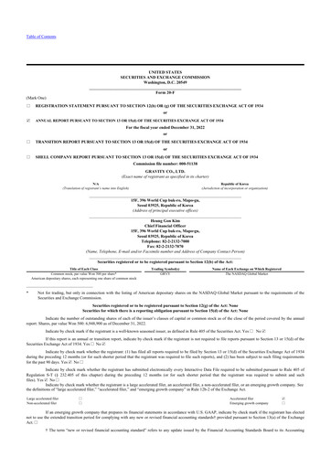 Thumbnail Gravity Co. 20-F Annual Report 2022