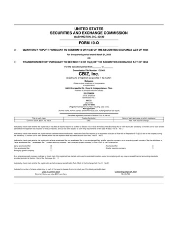 Thumbnail CBIZ 10-Q Quarterly Report FY2023 