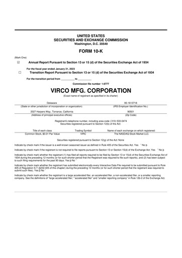 Thumbnail Virco Manufacturing 10-K Annual Report 2023