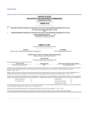 Thumbnail Ardelyx 10-Q Quarterly Report FY2023 