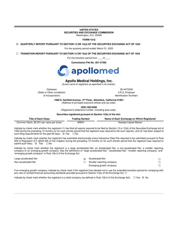 Vorschaubild Astrana Health 10-Q Quartalsbericht 2023 