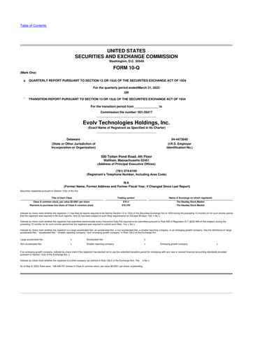 Thumbnail Evolv Technologies 10-Q Quarterly Report FY2023 