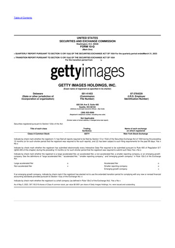 Thumbnail Getty Images 10-Q Quarterly Report FY2023 