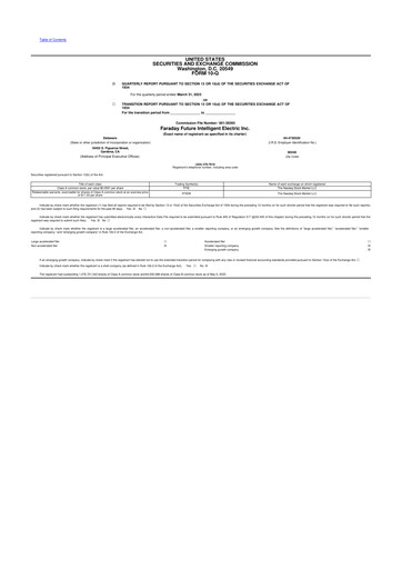Thumbnail Faraday Future 10-Q Quarterly Report FY2023 