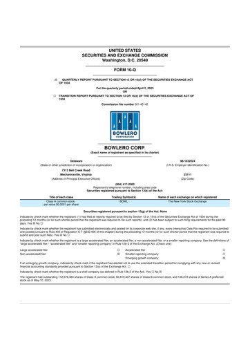 Thumbnail Lucky Strike Entertainment 10-Q Quarterly Report FY2023 