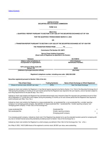 Vorschaubild Spruce Power 10-Q Quartalsbericht 2023 