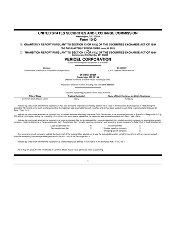 Thumbnail Vericel
 10-Q Quarterly Report FY2023 