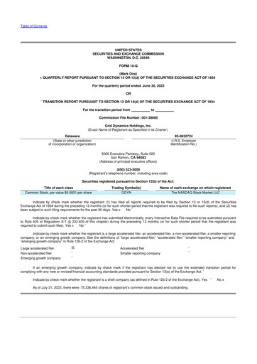 Thumbnail Grid Dynamics 10-Q Quarterly Report FY2023 