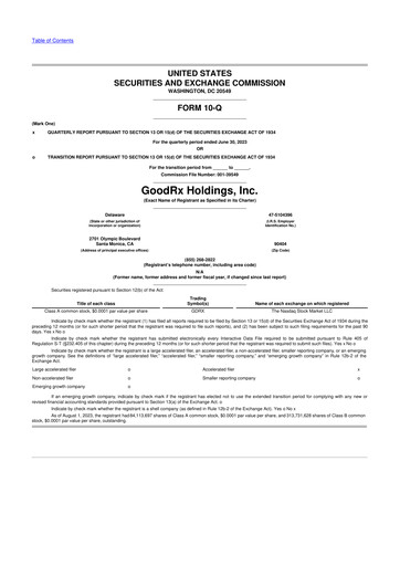 Thumbnail GoodRx 10-Q Quarterly Report FY2023 