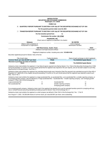 Thumbnail Phunware 10-Q Quarterly Report FY2023 