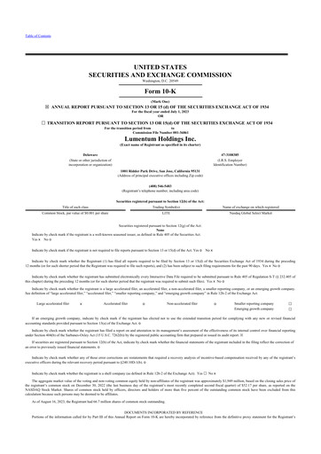 Vorschaubild Lumentum 10-K Jahresbericht 2023