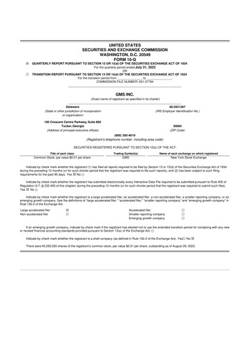 Thumbnail GMS 10-Q Quarterly Report FY2024 